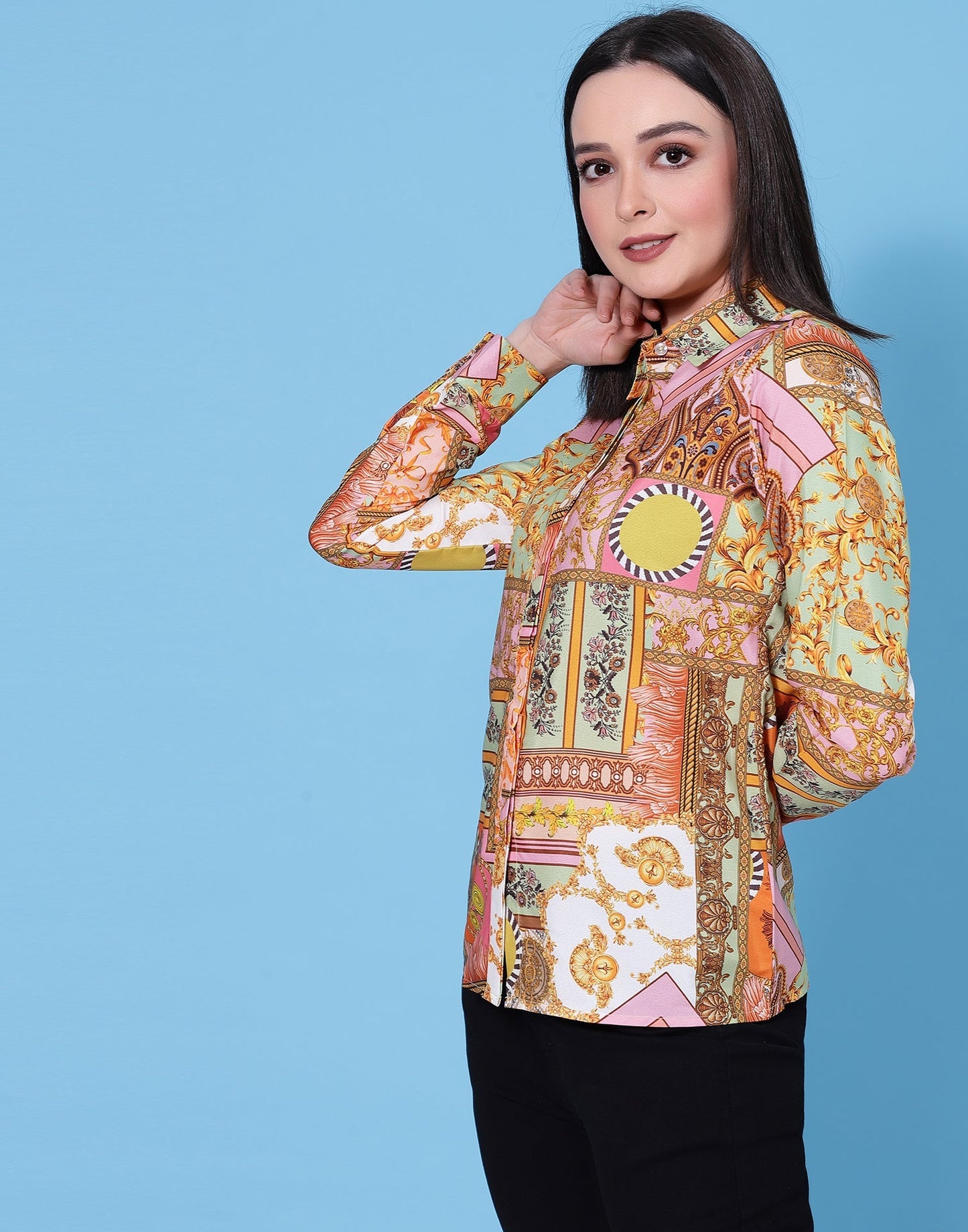 Multicoloured Printed Shirt | Sudathi