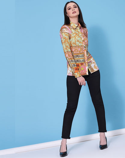 Multicoloured Printed Shirt | Sudathi