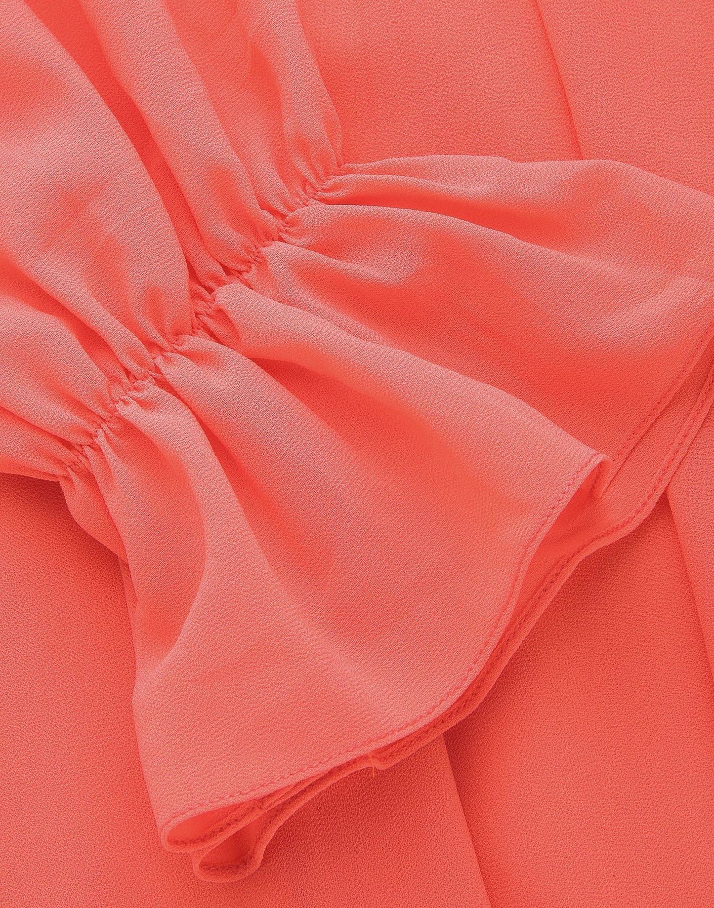 Orange Ruffle detail Top | Sudathi