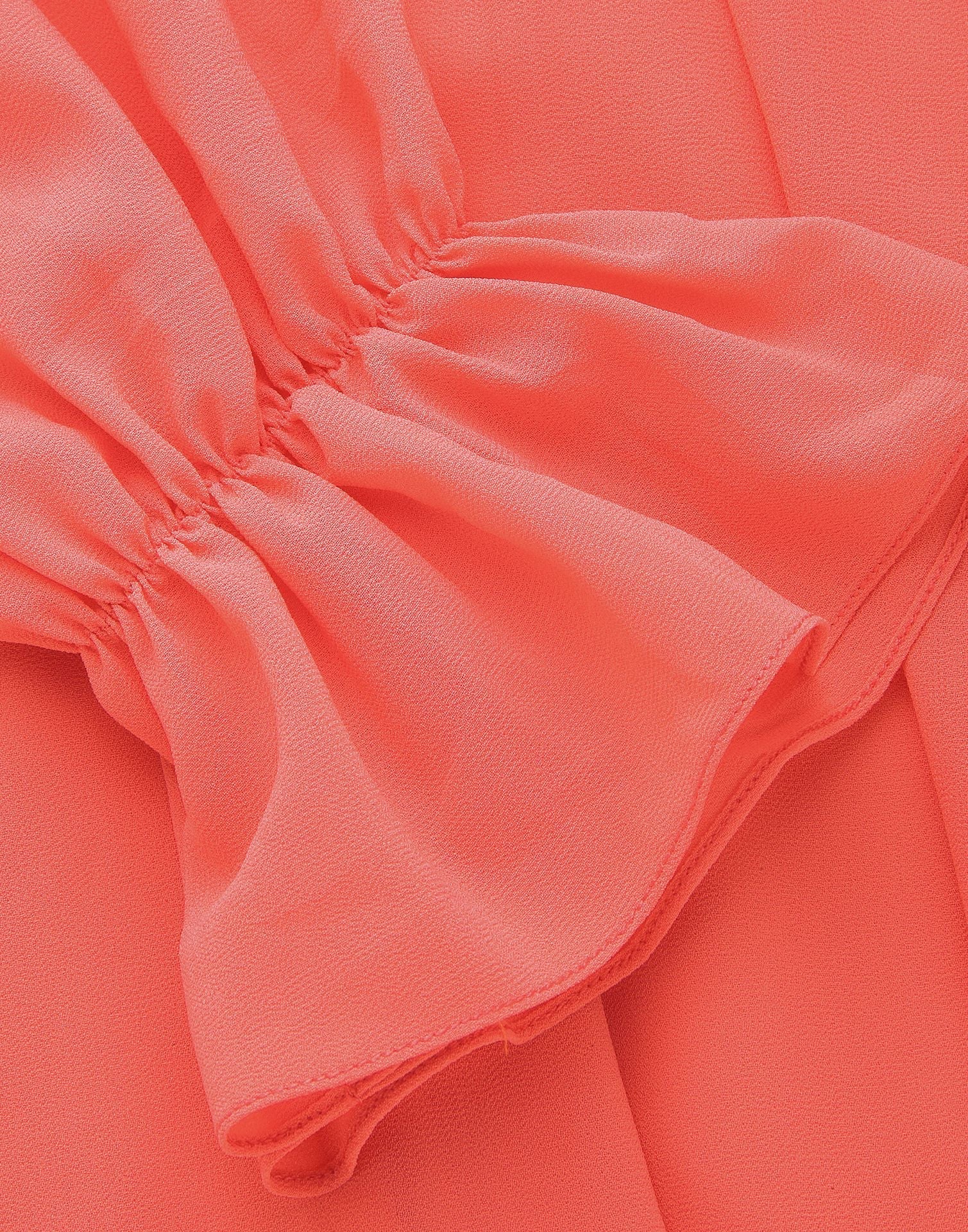 Orange Ruffle detail Top | Sudathi