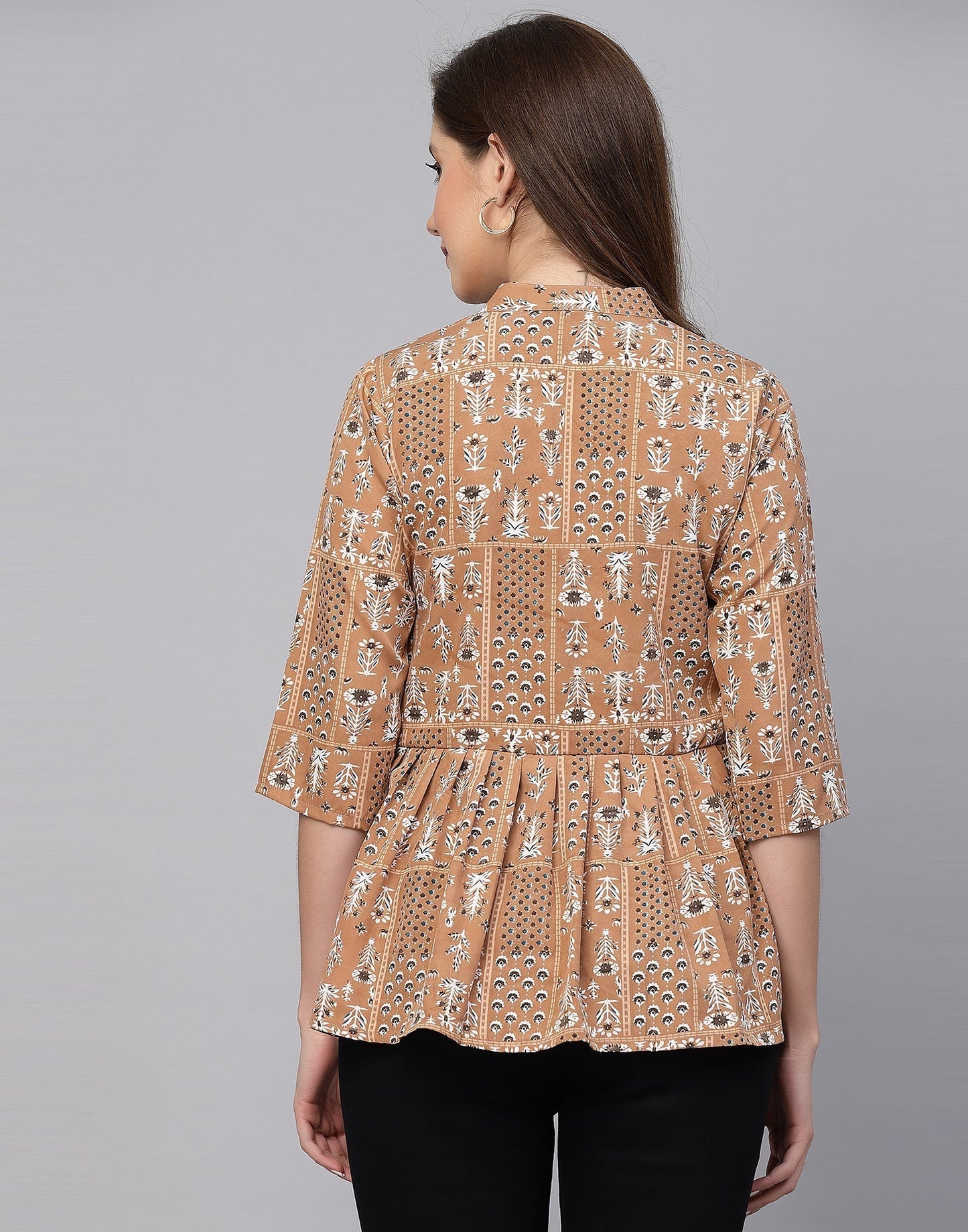 Peach Gathered Top | Leemboodi