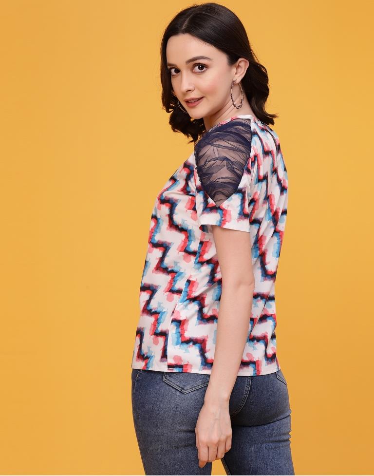 Multicoloured Printed Top | Sudathi