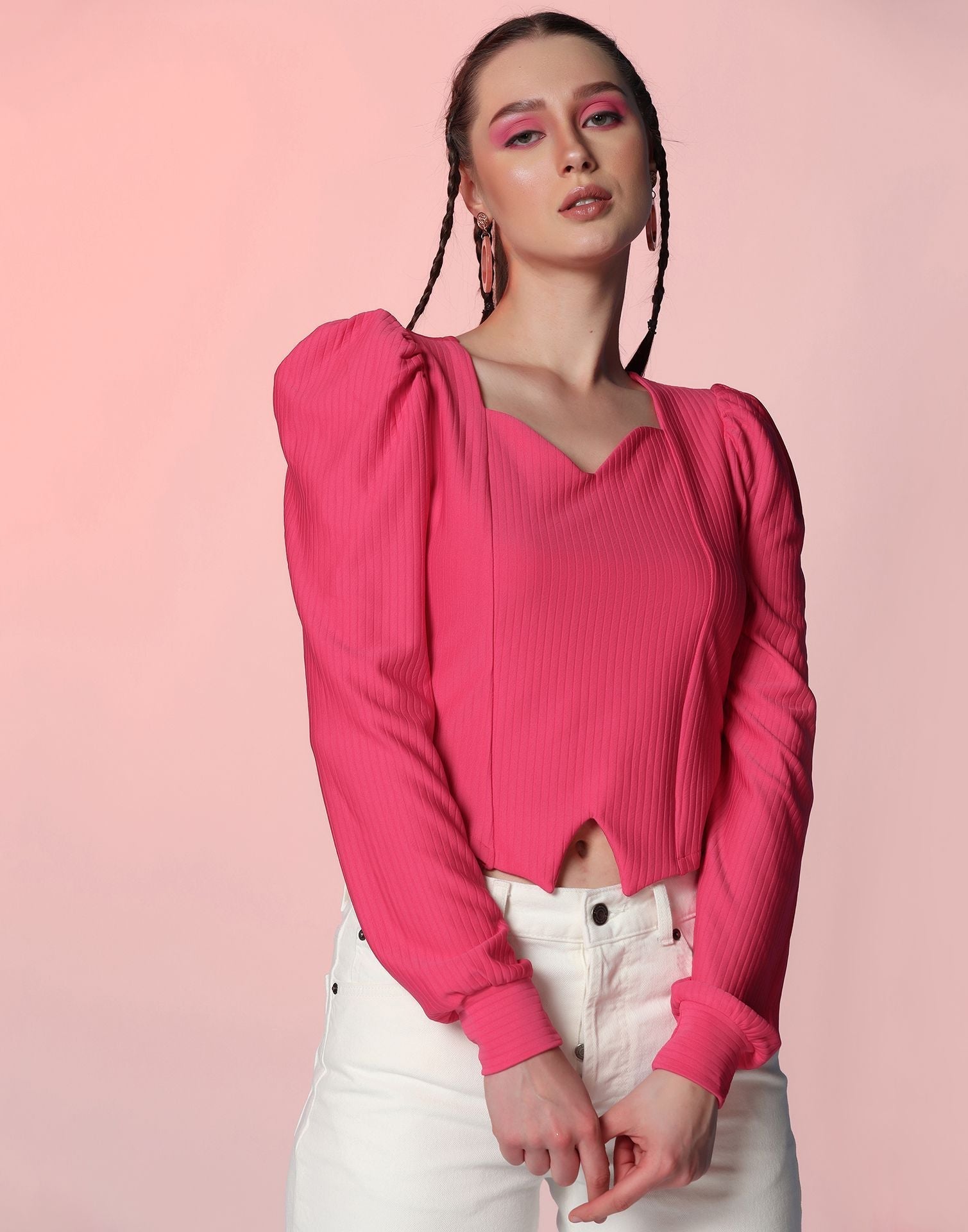 Hot Pink Crop Top | Leemboodi