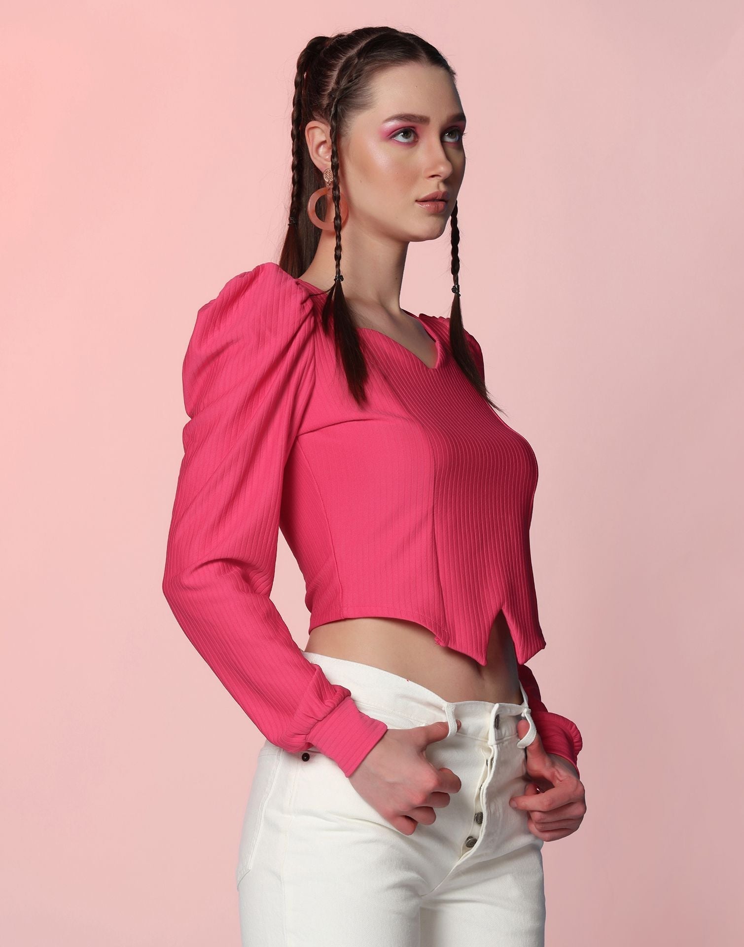 Hot Pink Crop Top | Leemboodi
