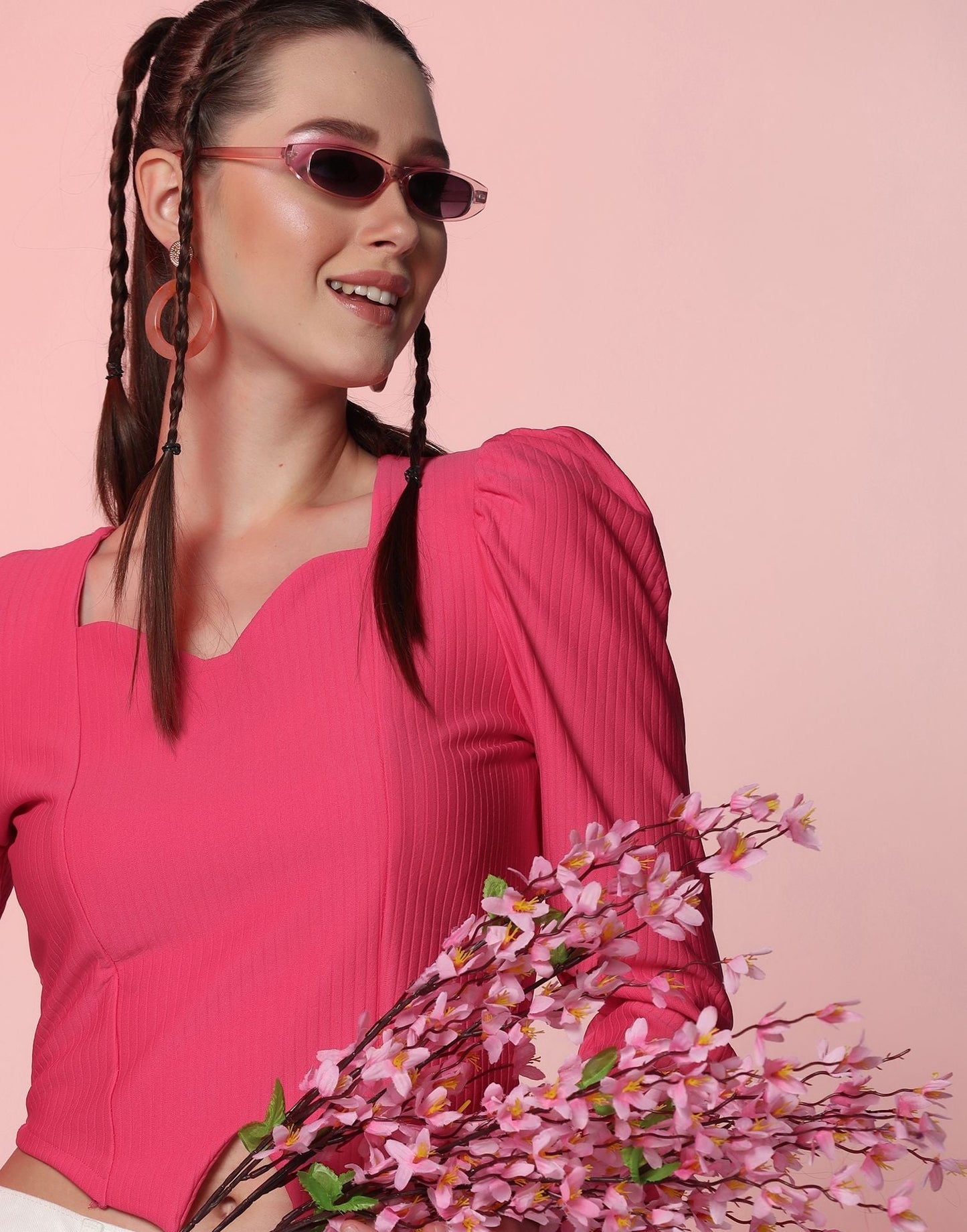 Hot Pink Crop Top | Leemboodi