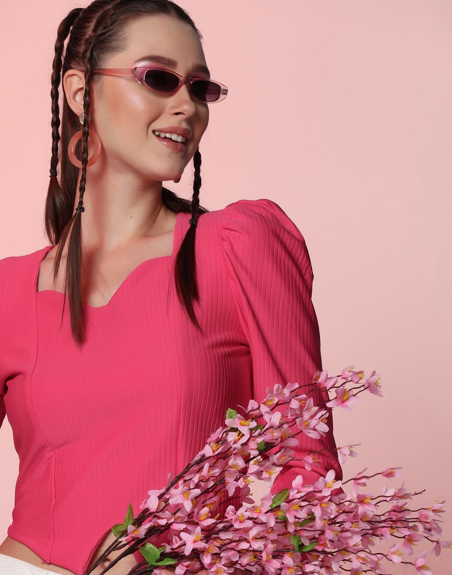 Hot Pink Crop Top | Leemboodi