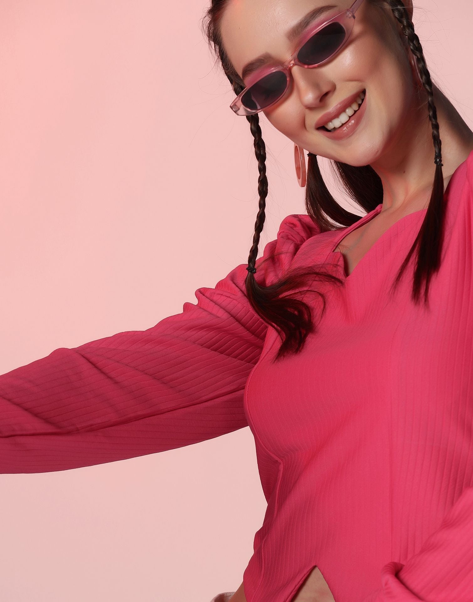 Hot Pink Crop Top | Leemboodi