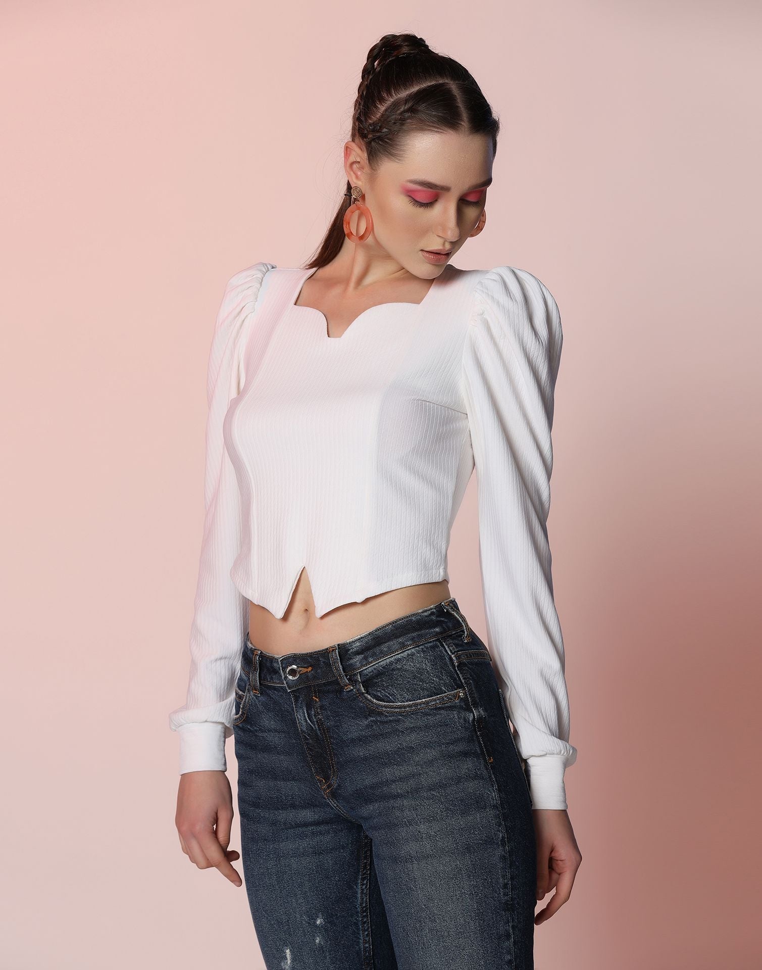 White Crop Top | Leemboodi
