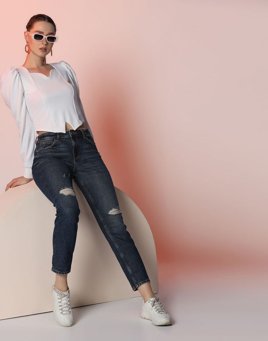 White Crop Top | Leemboodi