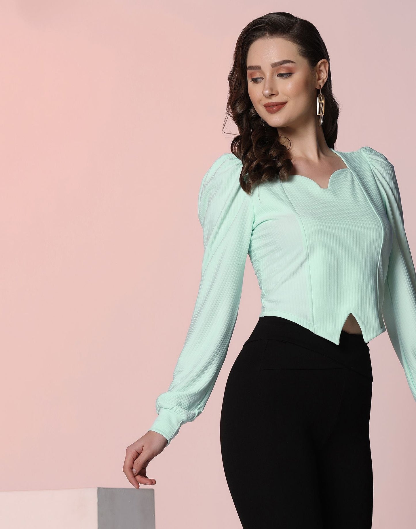 Light Blue Crop Top | Sudathi