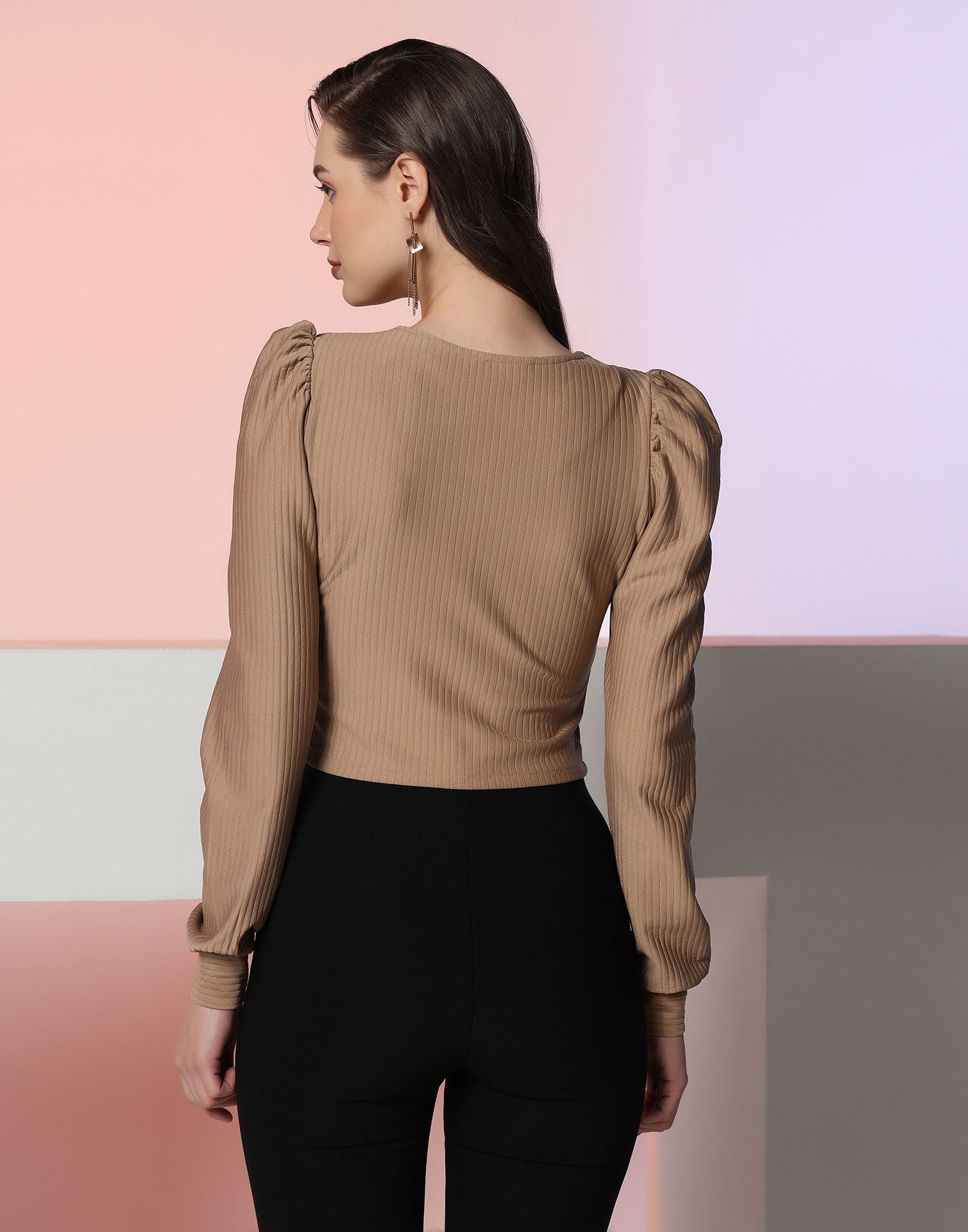 Light Brown Crop Top | Sudathi