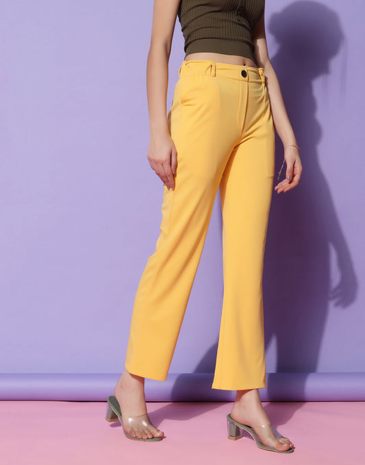 Yellow Trouser Pant | Sudathi