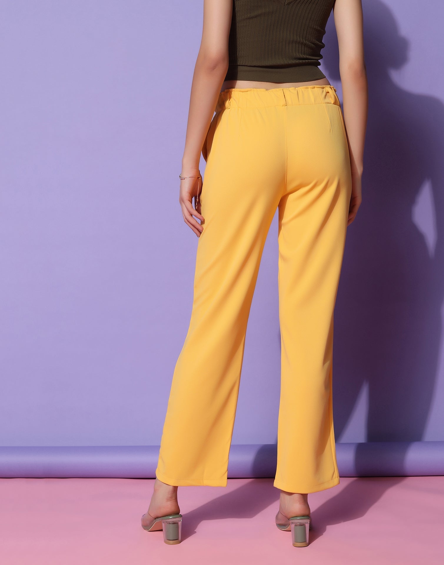 Yellow Trouser Pant | Sudathi