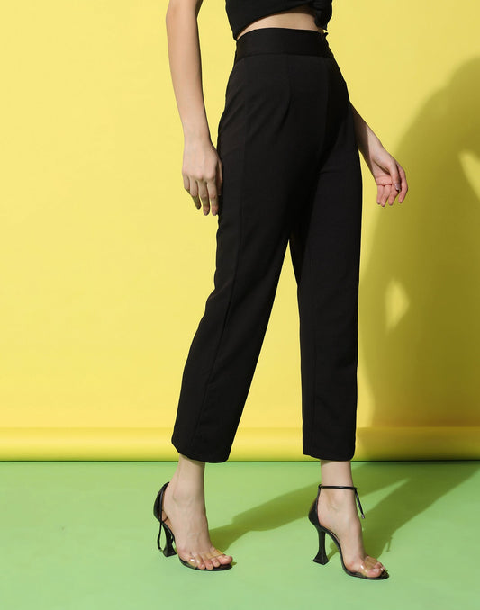 Black High Rise Trouser | Sudathi