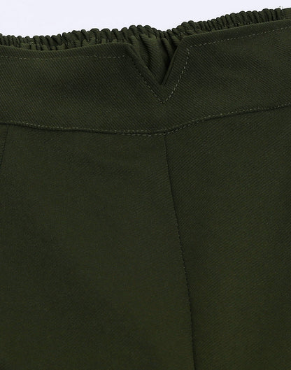 Green High Rise Trouser | Sudathi
