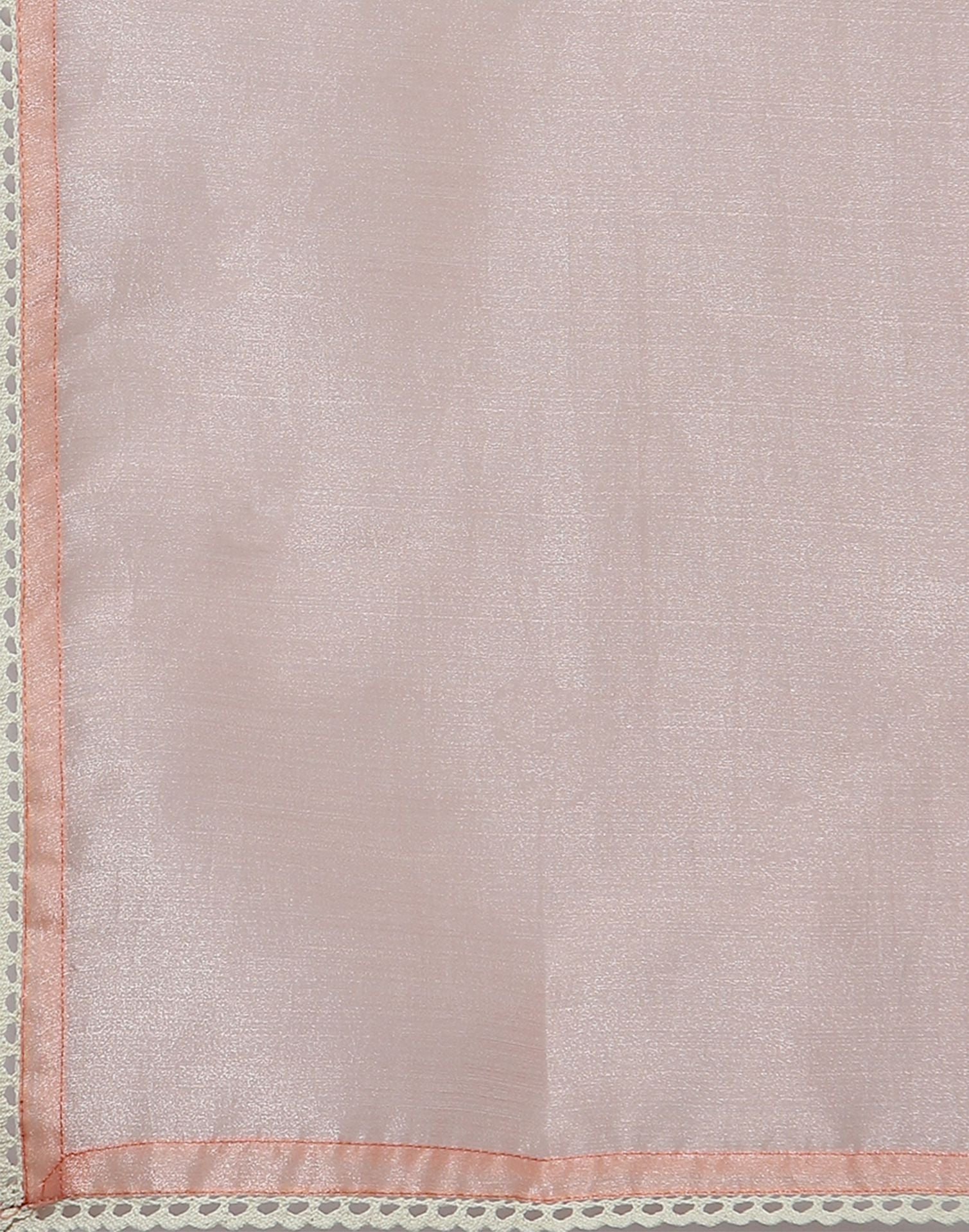 Peach Silk Kurti With Pant And Dupatta | Leemboodi