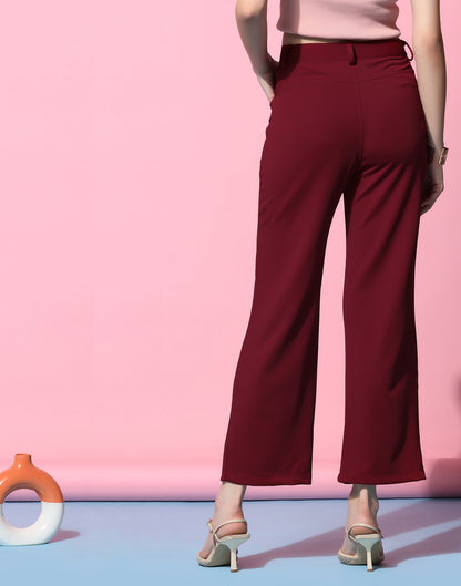 Maroon Trouser Pant | Sudathi
