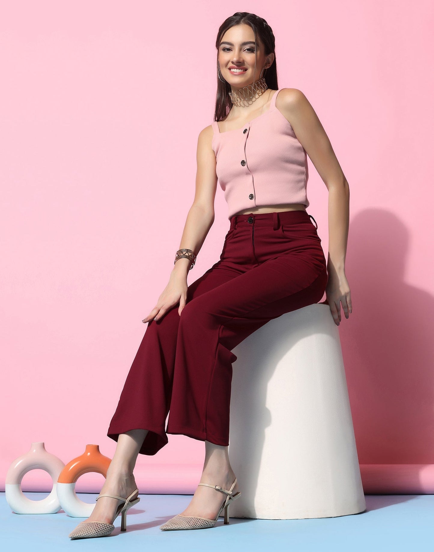 Maroon Trouser Pant | Sudathi