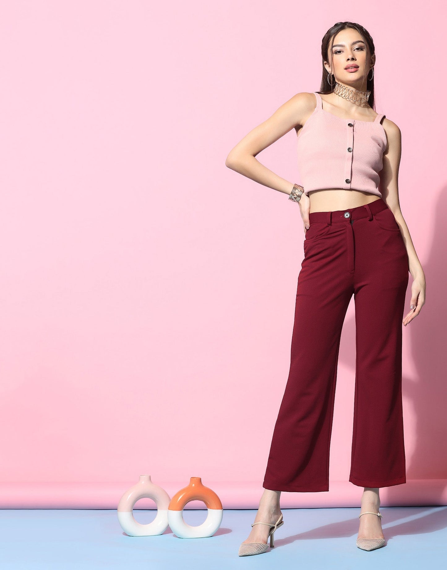 Maroon Trouser Pant | Sudathi