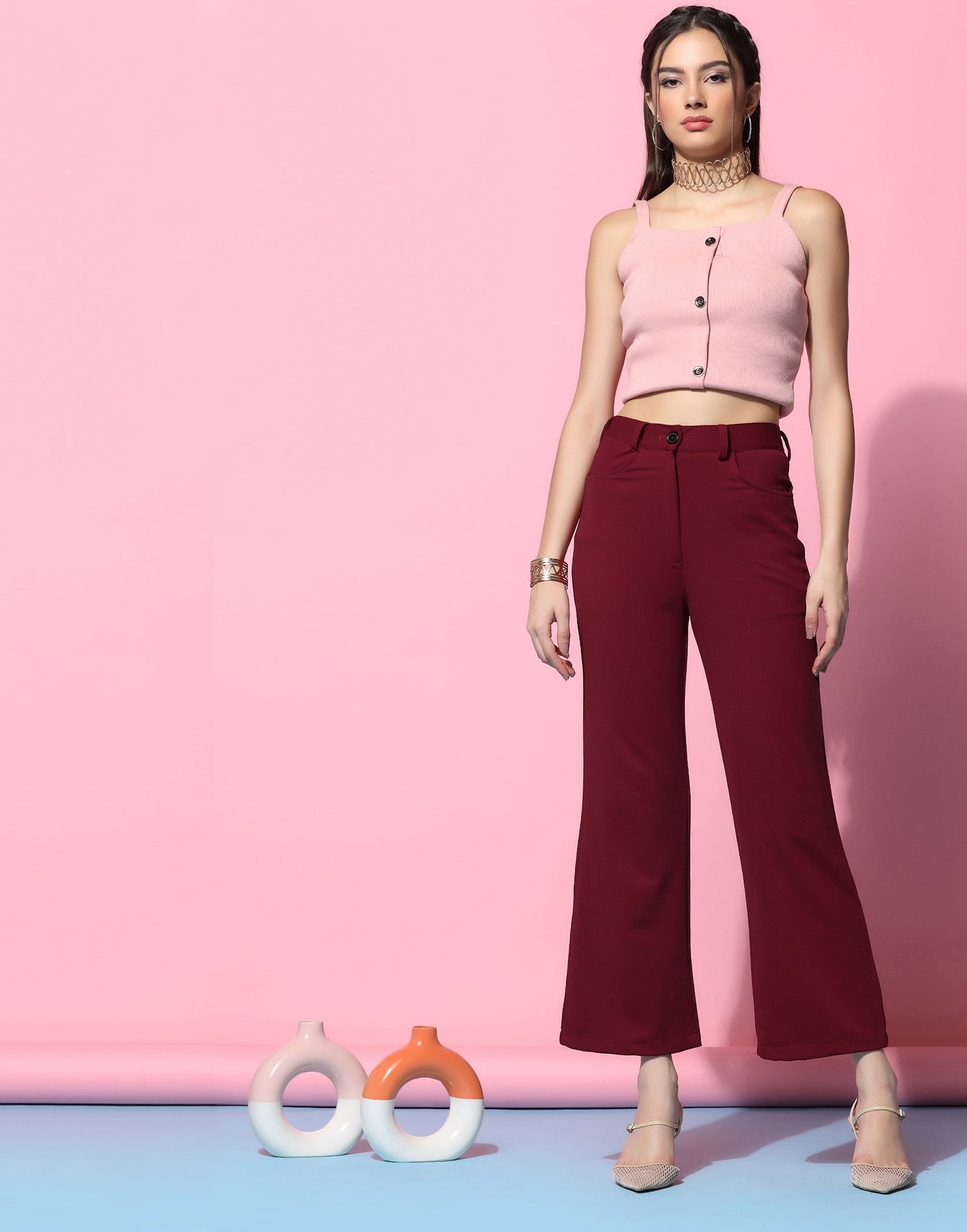 Maroon Trouser Pant | Sudathi