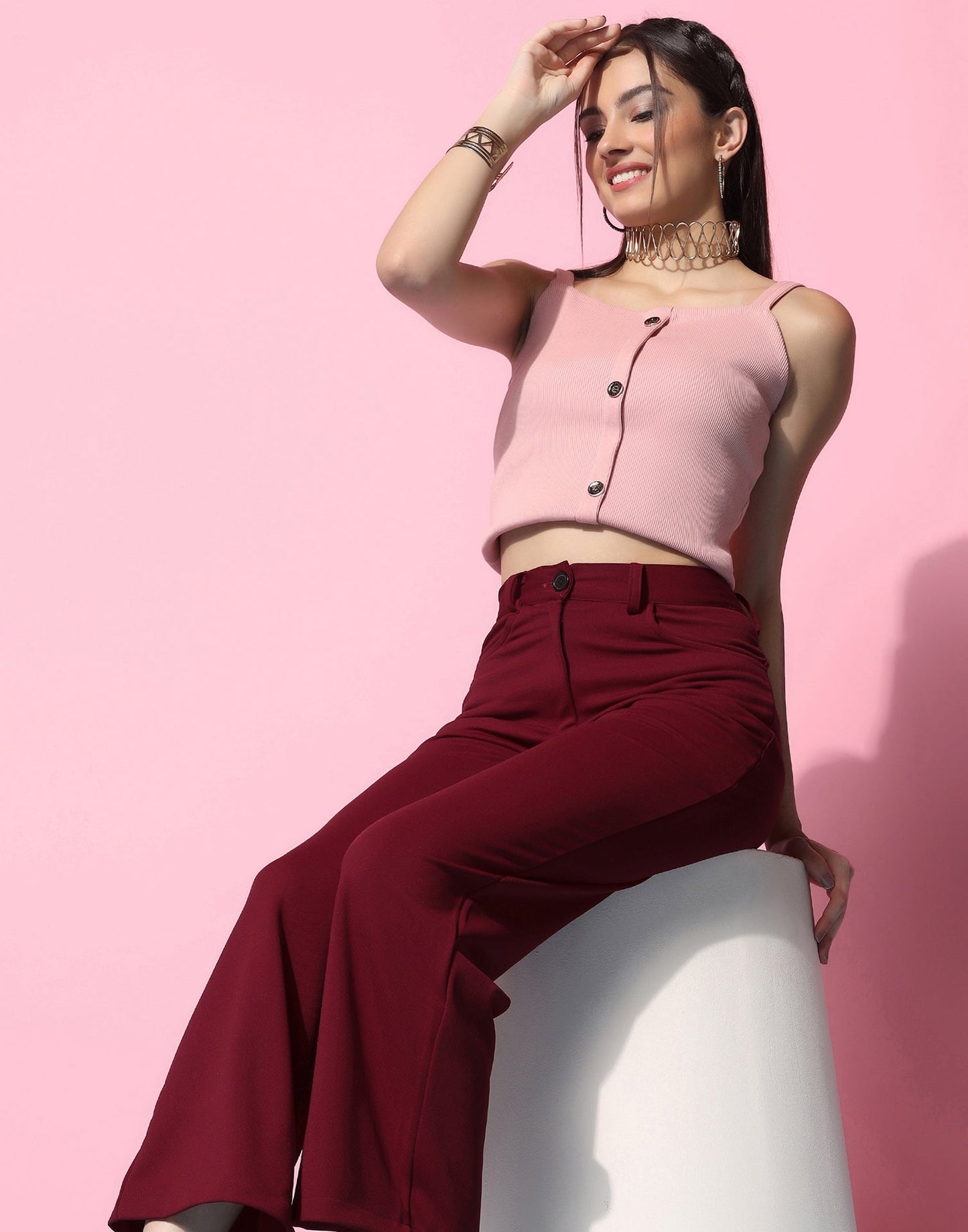 Maroon Trouser Pant | Sudathi