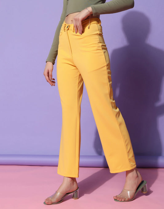 Yellow Trouser Pant | Sudathi