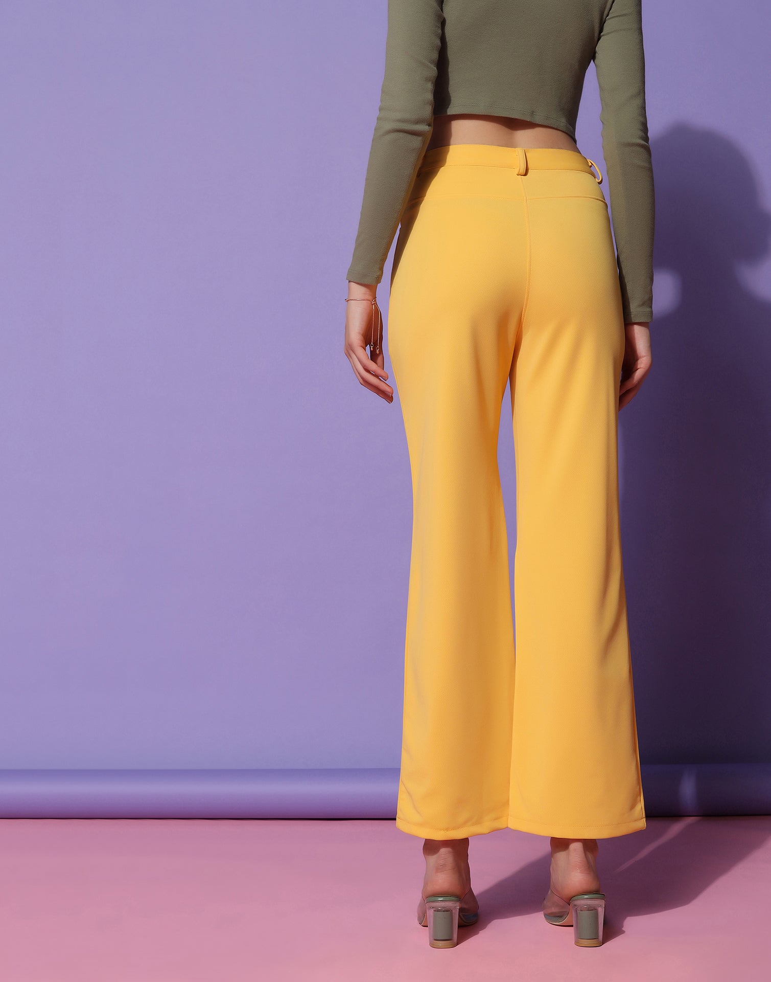 Yellow Trouser Pant | Sudathi