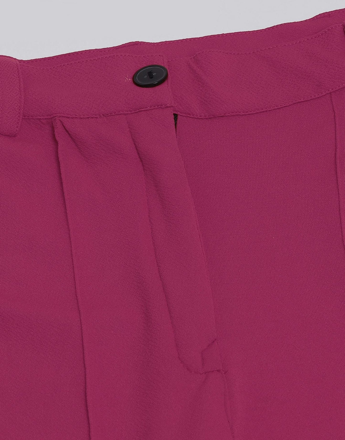 Fuchsia Pink Pin Tuck Straight Fit Trouser | Sudathi