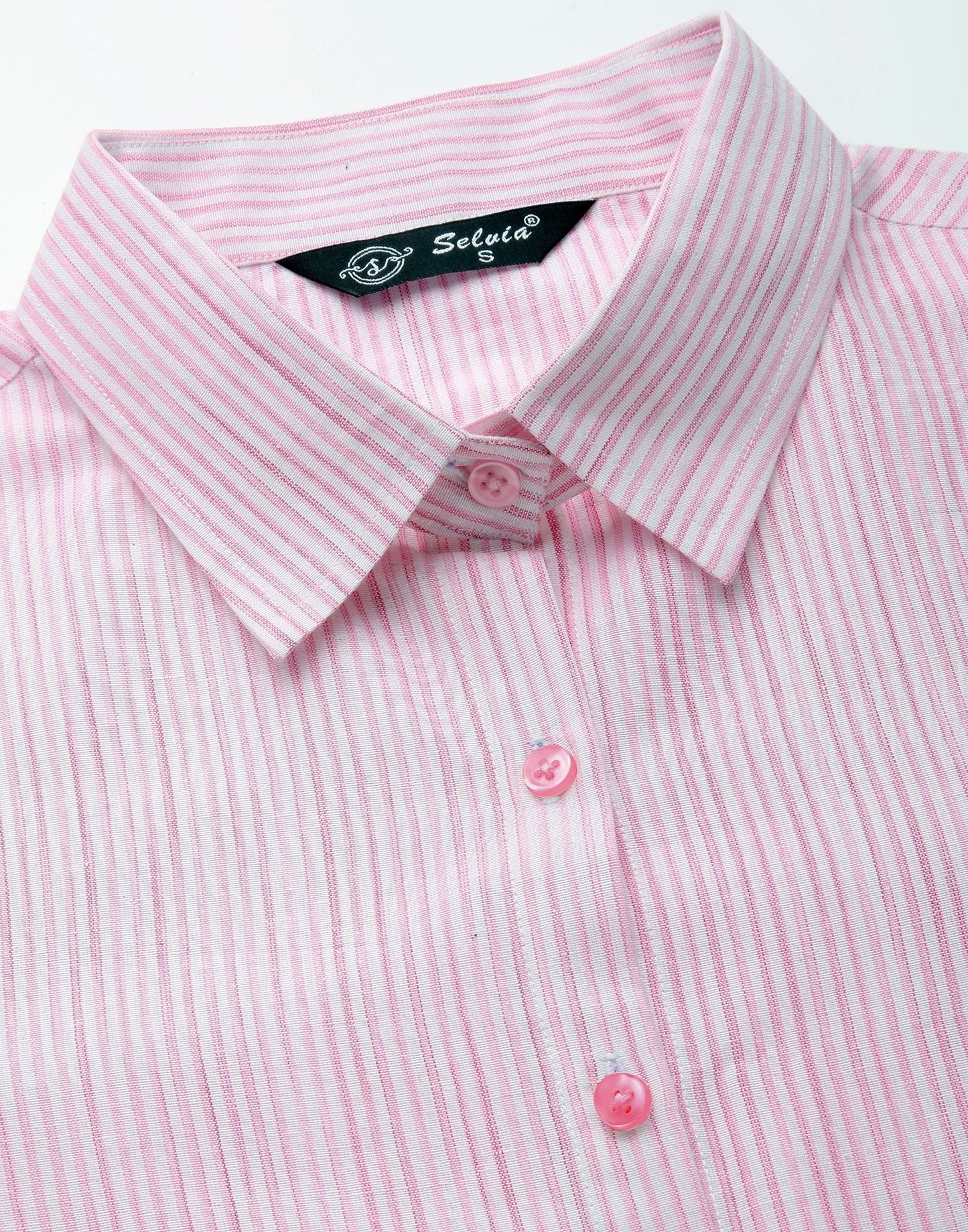 Pink Woven Cotton Shirt