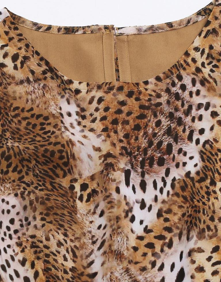 Brown Printed Dress | Sudathi