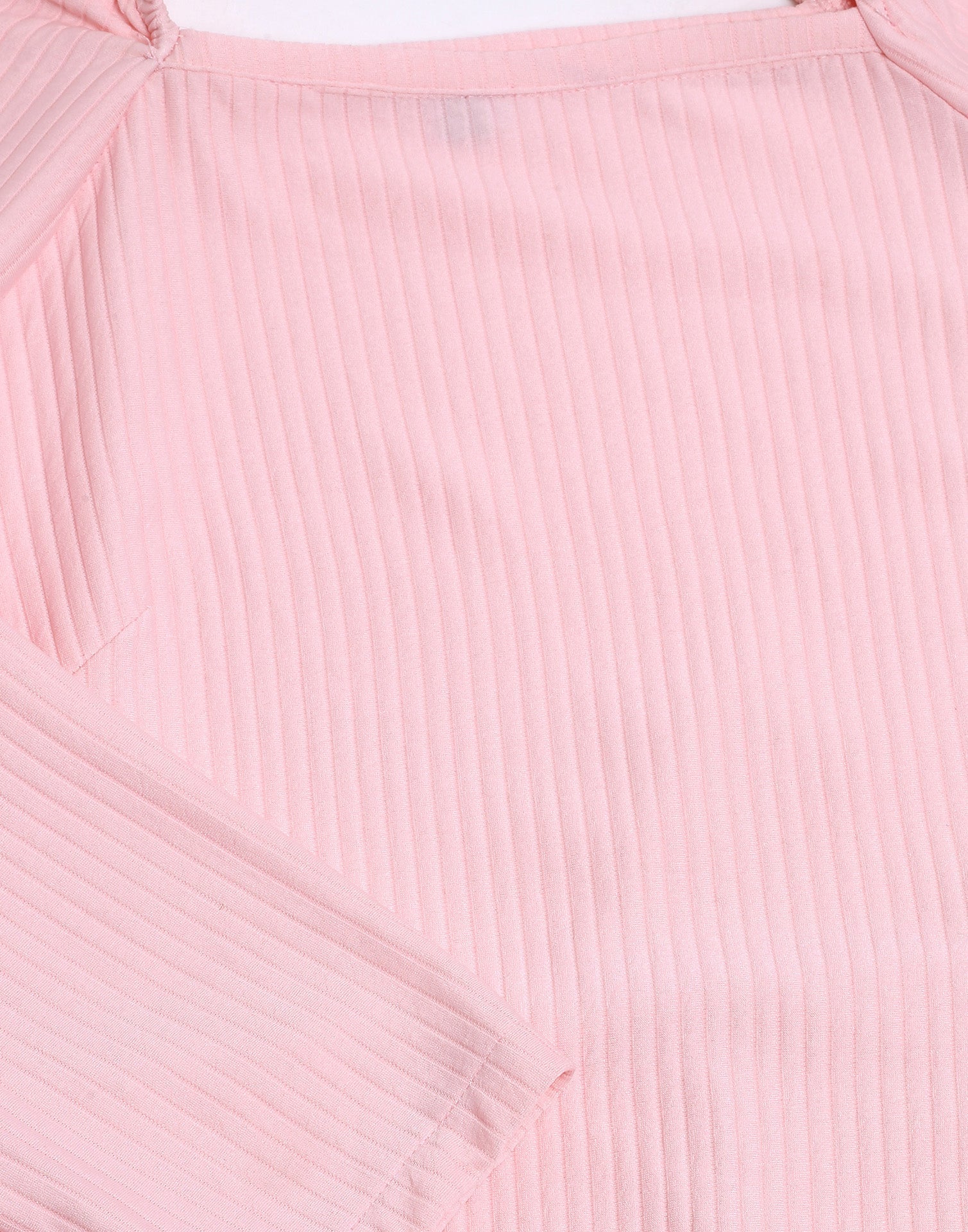Light Pink Lycra Knee length Bodycon | Leemboodi