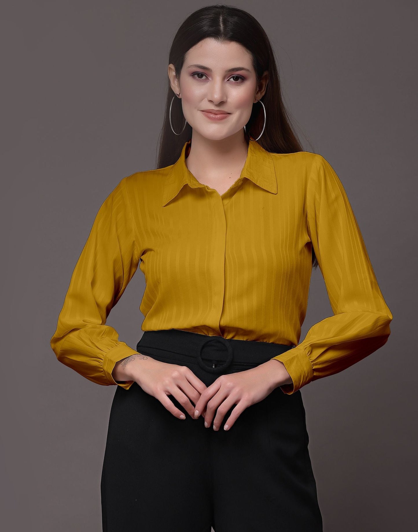 Yellow Woven  Shirt | Sudathi