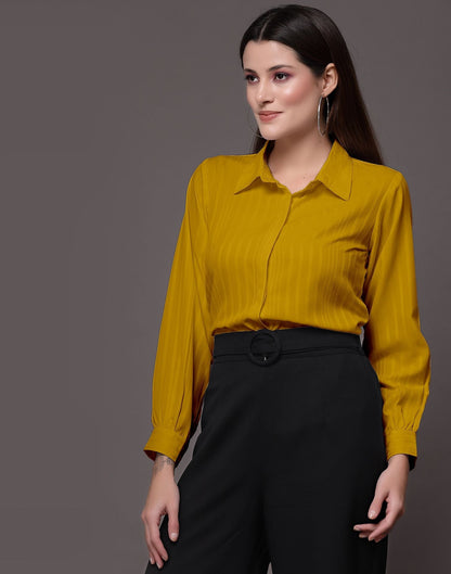 Yellow Woven  Shirt | Sudathi