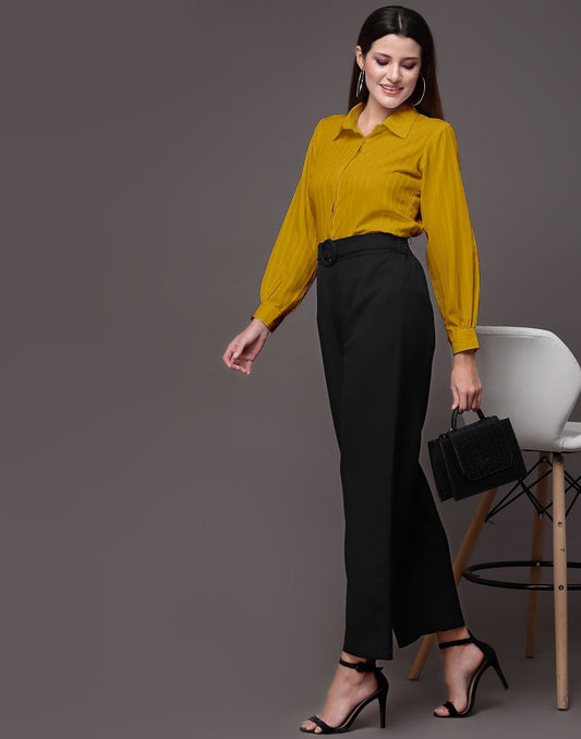 Yellow Woven  Shirt | Sudathi