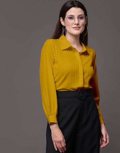 Yellow Woven  Shirt | Sudathi