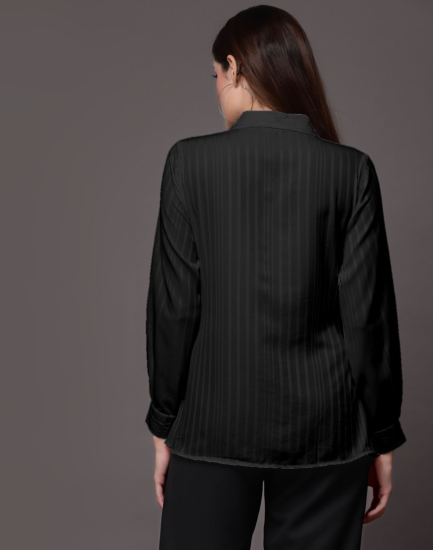 Black Woven  Shirt | Sudathi