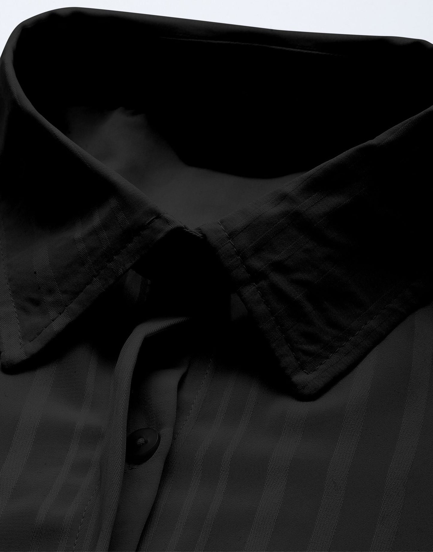 Black Woven  Shirt | Sudathi