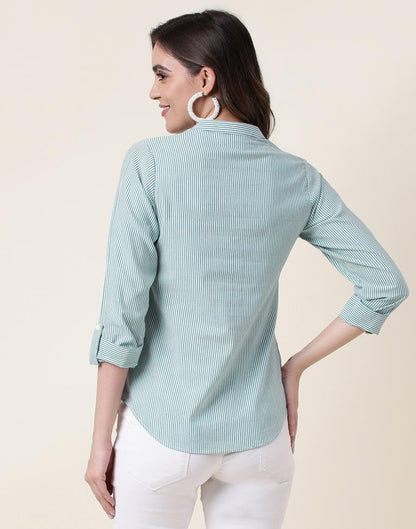 Green Woven Shirt