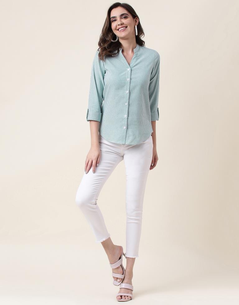 Green Woven Shirt