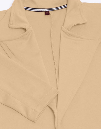 Beige Blazer Style Co-ord Set | Sudathi