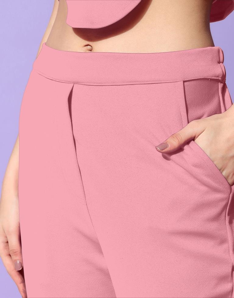 Peach Knitted Co-ord Set | Sudathi