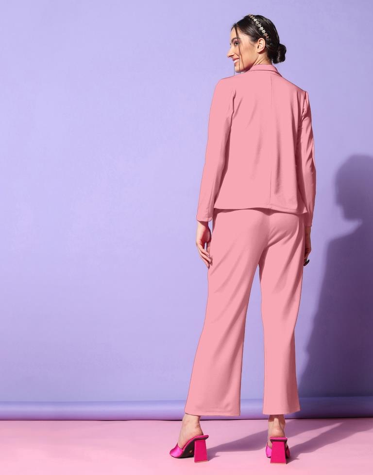 Peach Knitted Co-ord Set | Sudathi