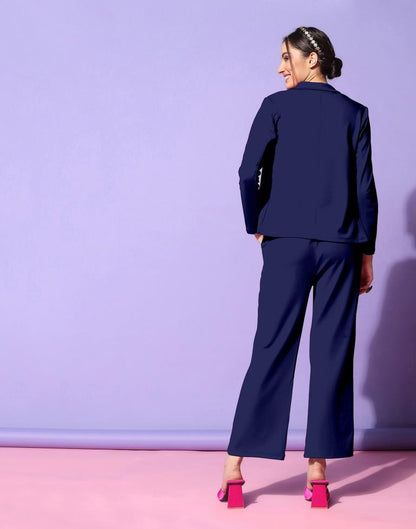 Blue Knitted Co-ord Set | Sudathi