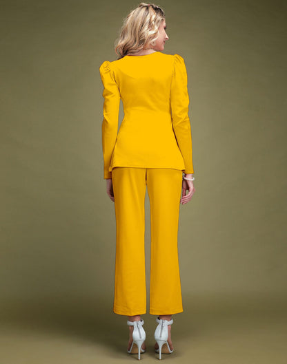 Turmeric Yellow Lycra Co-ord Set