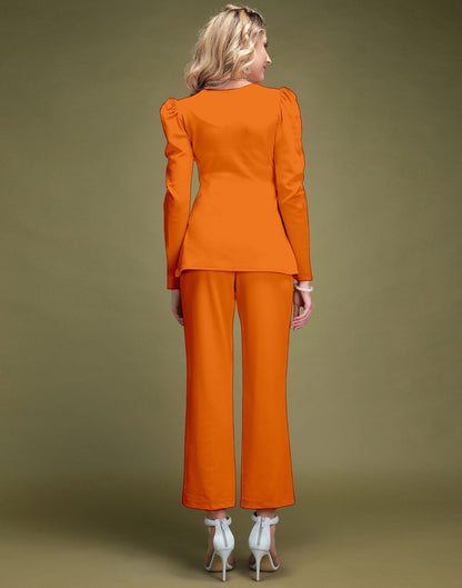 Orange Lycra Co-ord Set