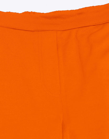 Orange Lycra Co-ord Set