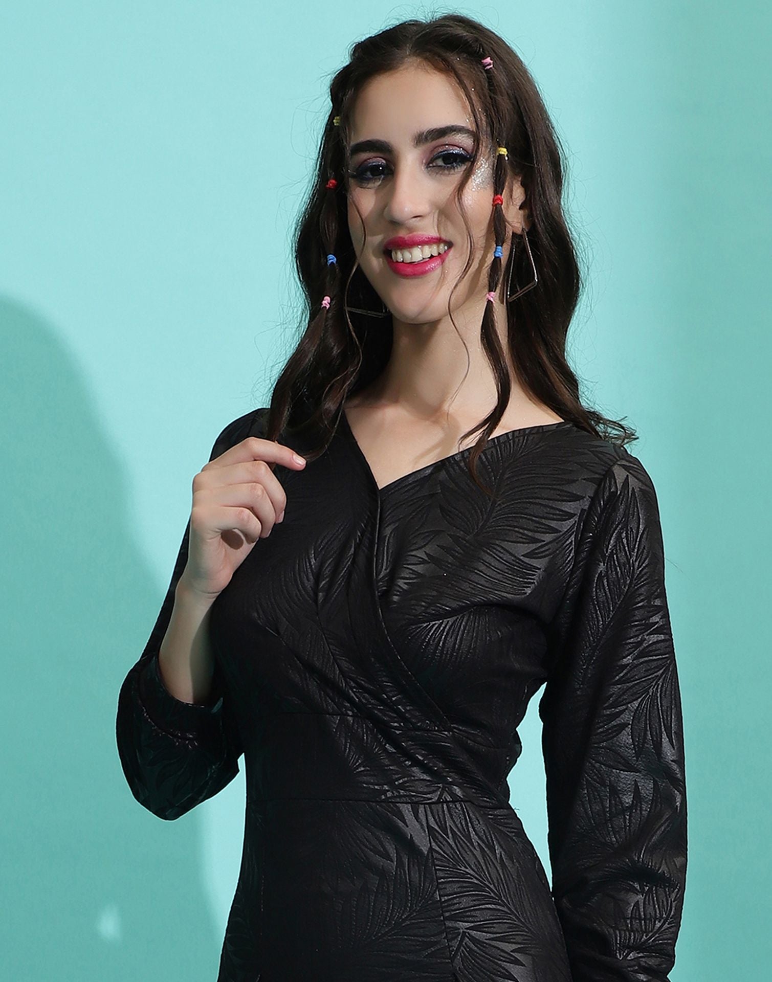 Black Wrap Bodycon Dress | Sudathi