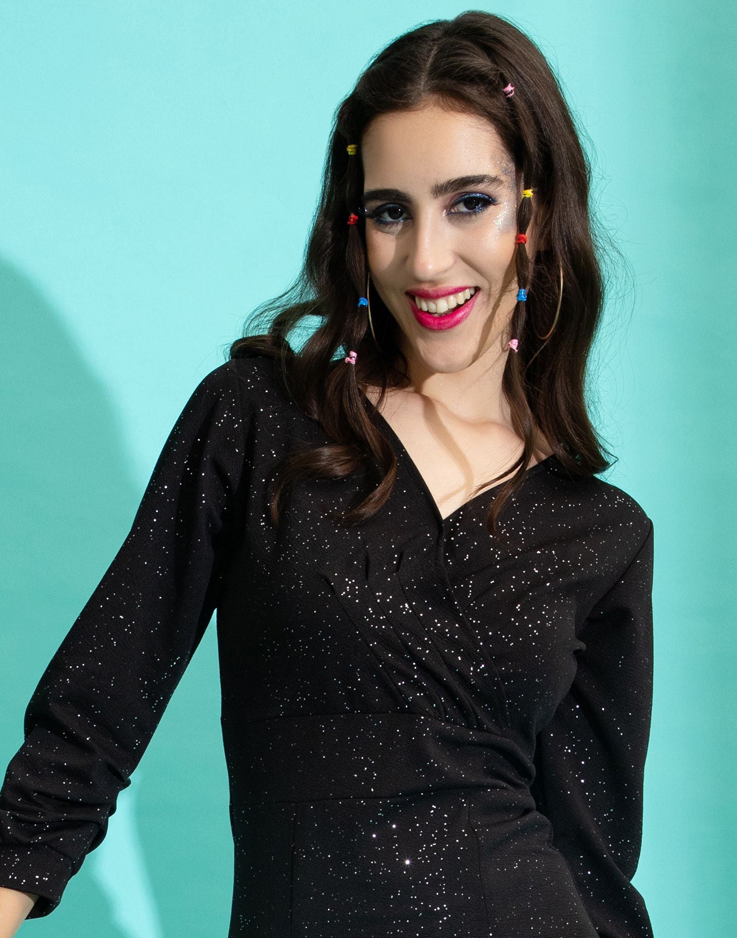 Black Wrap Bodycon Dress | Sudathi