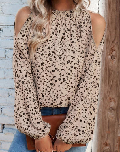 Beige Printed Top | Sudathi