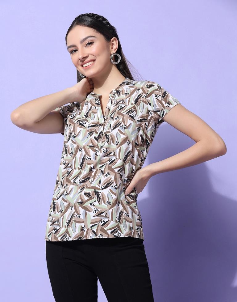 Multicoloured Printed Top | Sudathi